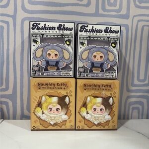 Fashion Show and Naughty Kitty Kids Toy Set - Blue and Yellow